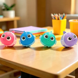 تراش و پاککن مخزندار فانتزی اسکول مکس مدل ماهی کد AF027