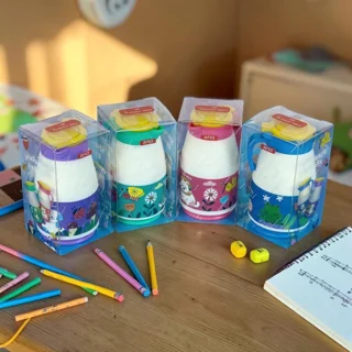 تراش و پاککن مخزندار فانتزی اسکول مکس (School Max) طرح فلاسک کد AF43
